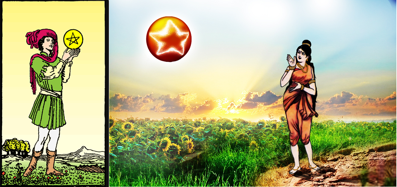 tarot.ideazunlimited.net.Page of pentacles